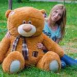 Медведь Тедди 140 см Коричневый