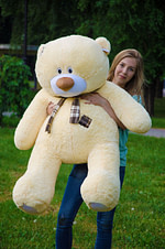 Ведмідь Тедді 140 см Абрикос - фото 4