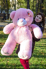 Медведь Ветли 130 см Розовый - фото 5