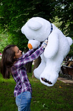Ведмідь Барні 120 см Білий - фото 4