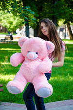 Ведмідь Томмі 100 см Рожевий - фото 6