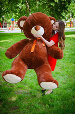 Ведмідь Томмі 180 см Шоколадний - фото 4