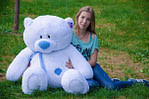 Ведмідь Тедді 140 см Білий - фото 4