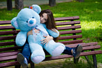 Ведмідь Томмі 100 см Блакитний - фото 4