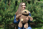 Медведь Физзи Мун сидячий Шоколадный 45 см