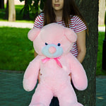 Медведь Рафаэль 100 см Розовый