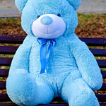 Медведь Рафаэль 120 см Голубой