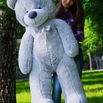 Медведь Рафаэль 140 см Серый