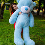 Медведь Рафаэль 160 см Голубой