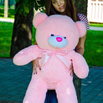 Медведь Бант 110 см Розовый