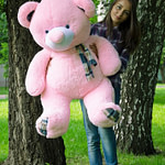 Медведь Барни 120 см Розовый