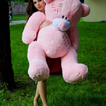 Медведь Потап 150 см Розовый