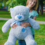 Медведь Тедди 110 см Серый