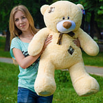 Медведь Тедди 110 см Абрикос