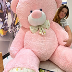 Медведь Зефир 250 см Розовый