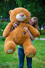 Медведь Тедди 140 см Коричневый - фото 4