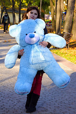 Медведь Ветли 130 см Голубой - фото 6