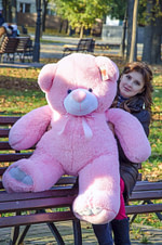 Медведь Ветли 130 см Розовый - фото 4