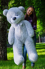 Медведь Рафаэль 140 см Серый