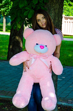 Медведь Бант 110 см Розовый