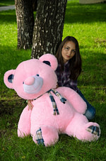 Медведь Барни 120 см Розовый - фото 4