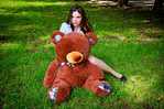 Медведь Барни 120 см Шоколадный - фото 4