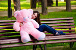 Медведь Томми 100 см Розовый - фото 4