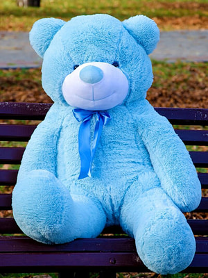 Медведь Рафаэль 120 см Голубой