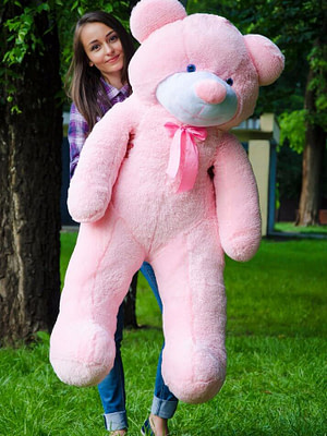 Медведь Рафаэль 140 см Розовый