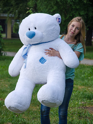 Медведь Тедди 140 см Белый