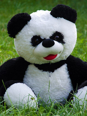 Панда сидячая 40 см