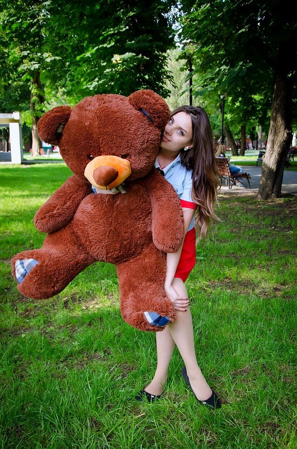 Медведь Барни 120 см Шоколадный