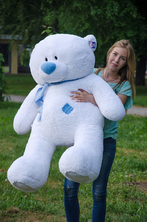 Медведь Тедди 140 см Белый
